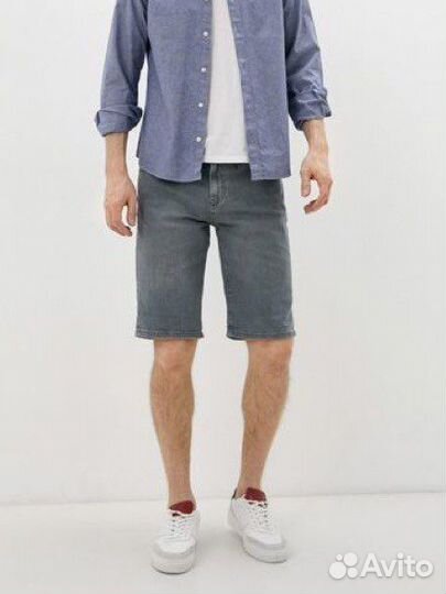 Шорты джинсовые серые