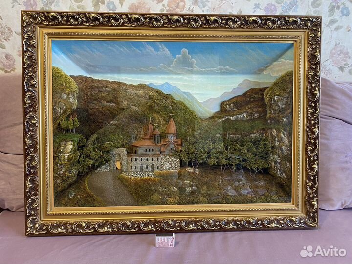 3d картина из натуральных материалов