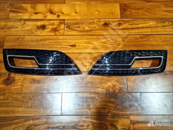 Решетки птф RS4 Look для Audi A4 B8 Facelift