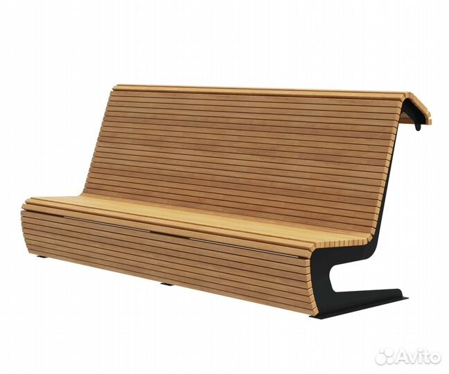 Скамейка стальная «Пифагор» Осина