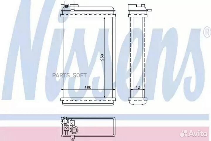 Радиатор отопителя opel omega (1986) 2.6