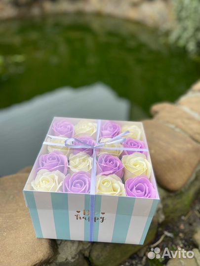 Букеты из мыльных роз