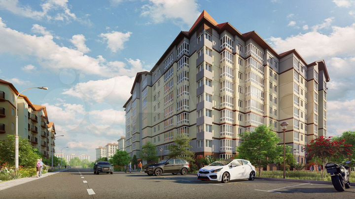 2-к. квартира, 71 м², 2/9 эт.