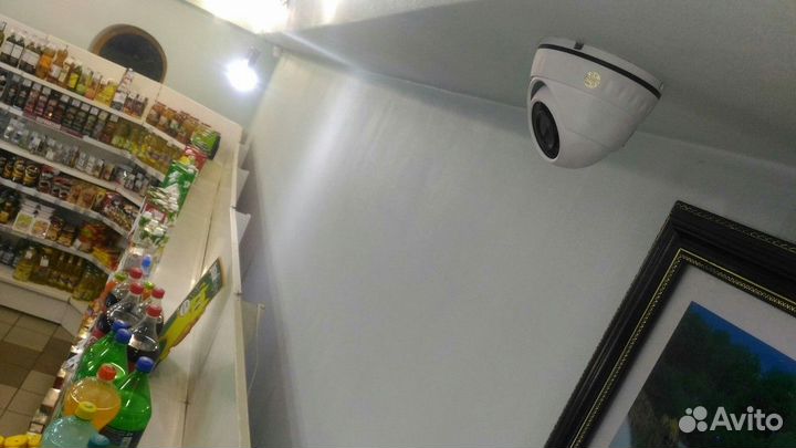 Видеонаблюдение. Комплект 1 купольная QHD камера