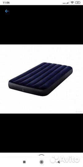 Матрас интекс 99-190-25с подушкой без насоса