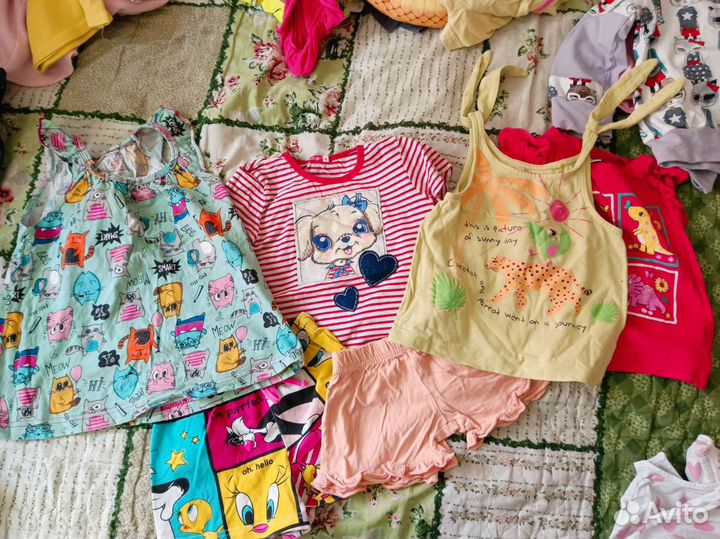 Детские вещи на девочку пакетом 86 92