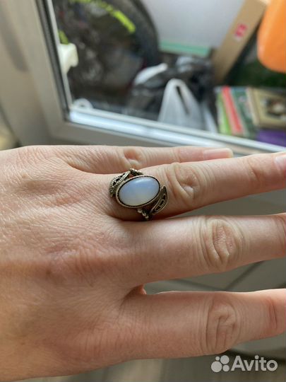 Винтажное кольцо. Лунный камень