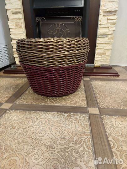 Корзина плетеная большая