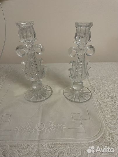 Подсвечник хрустальный СССР