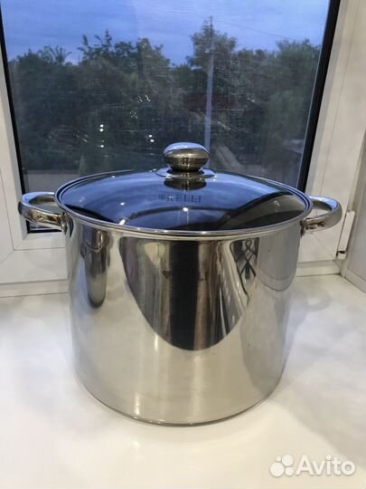 Кастрюля из нержавейки 10 л