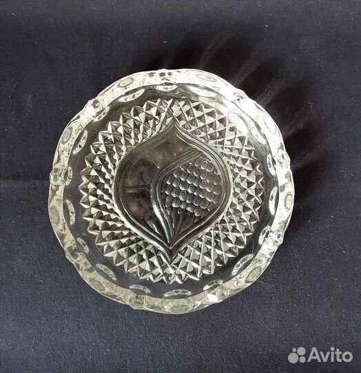 Блюдо хрустальное маленькое СССР