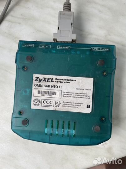Модем zyxel omni 56k neo ee