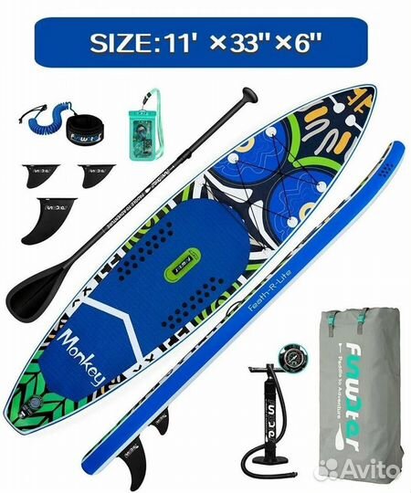 Сапборд Sup Funwater Manky 350 см оригинал 2024