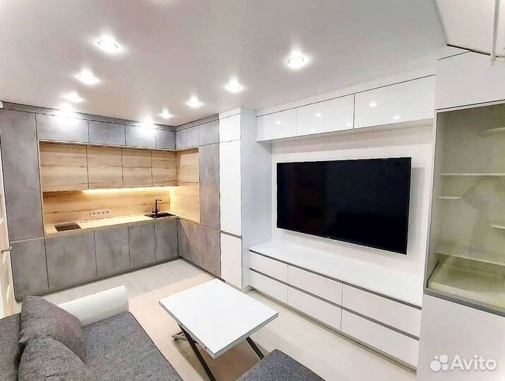 Кухня в потолок