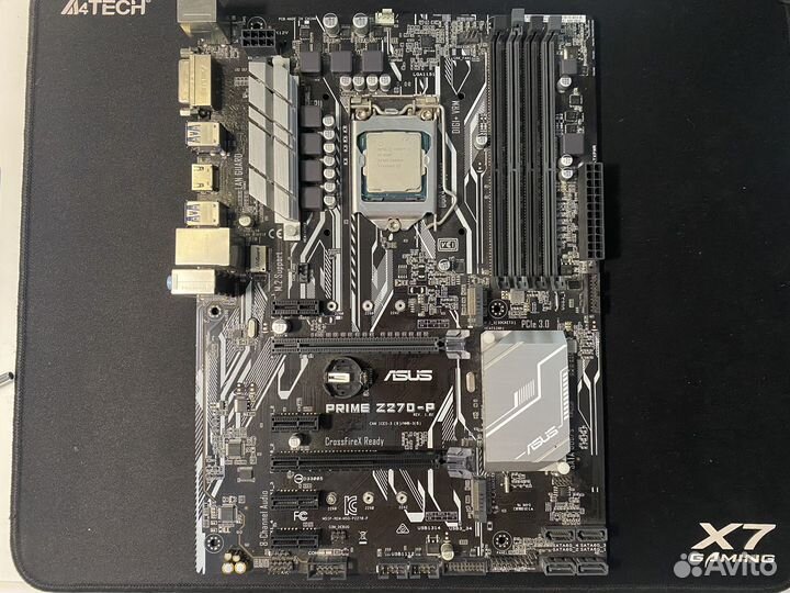 Плата asus Z270-P и Core i3-8100