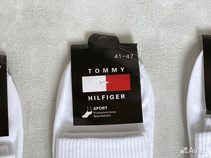 Белые Носки Tommy Hilfiger 3 пары