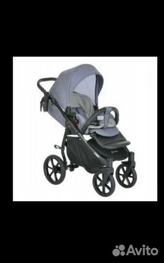 Коляска 3 в 1 Tutis Nanni (ткань/кожа) 2021 г