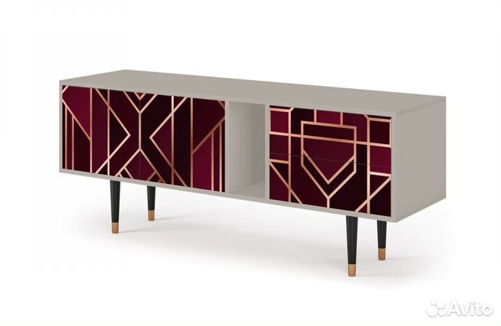 Тв-тумба T1 - Сатин - Burgundy Jewelery