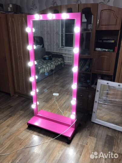 Гримерное Зеркало, с лампочками 180х80