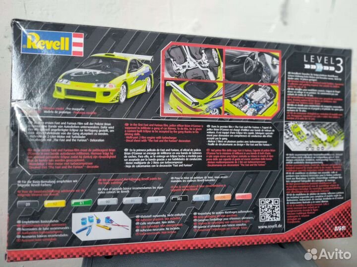 Сборная модель Mitsubishi eclipse Fast furious