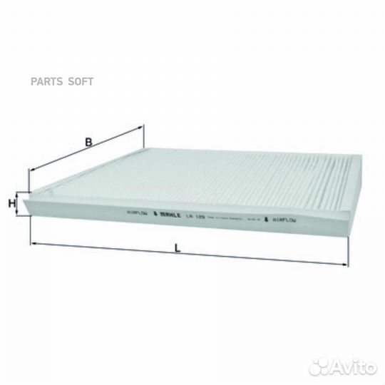 Mahle LA129 Фильтр салона mercedes W203