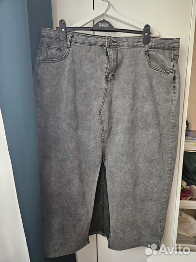 Джинсовая юбка большого размера