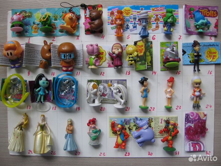 Игрушки из шоколадных шаров Чупа-Чупс, коробочек