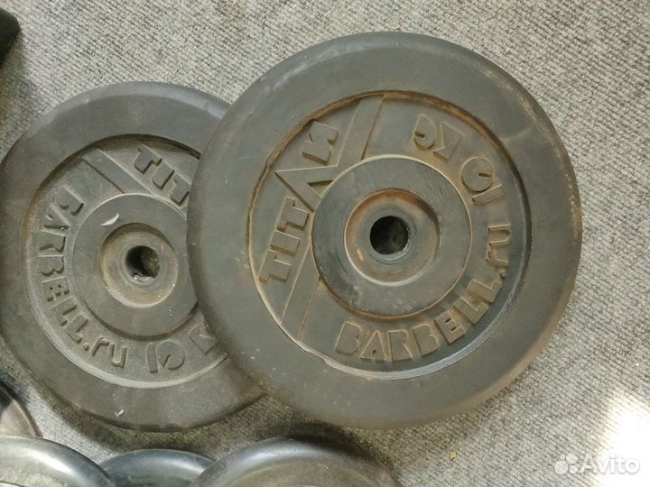 Штанга гриф блины бу