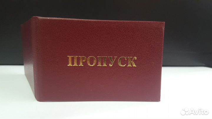 Бланк удостоверения Пропуск