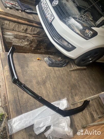 Сплиттер, губа на бампер polo