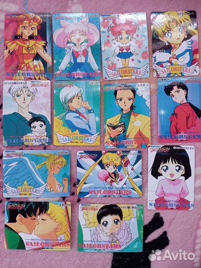 Галографические карточки от бандай sailor moon