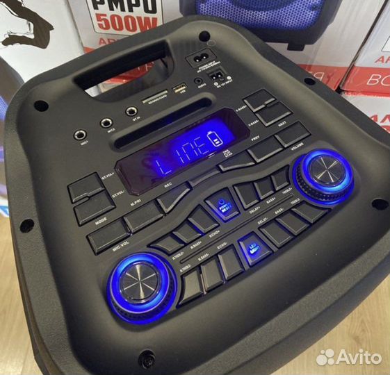 Колонка 1200 вт. мощь JBL сони в сторонке