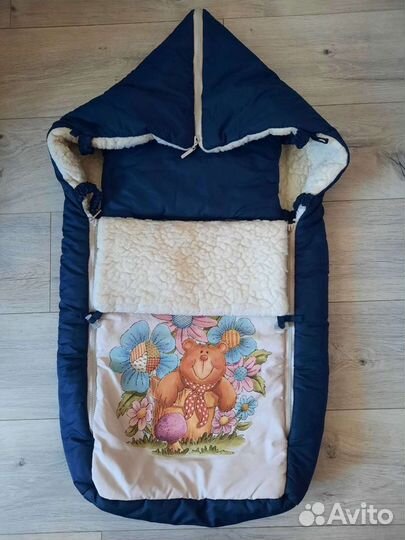 Конверт меховой в коляску