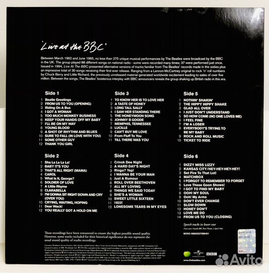 The Beatles - Live AT the bbc lp