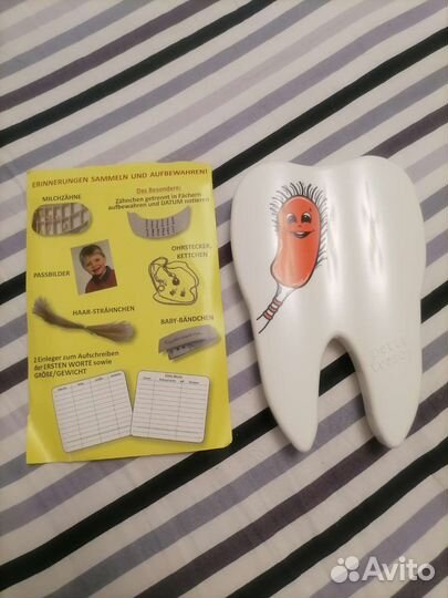 Коробка для хранения детских волос, бирки, зубов