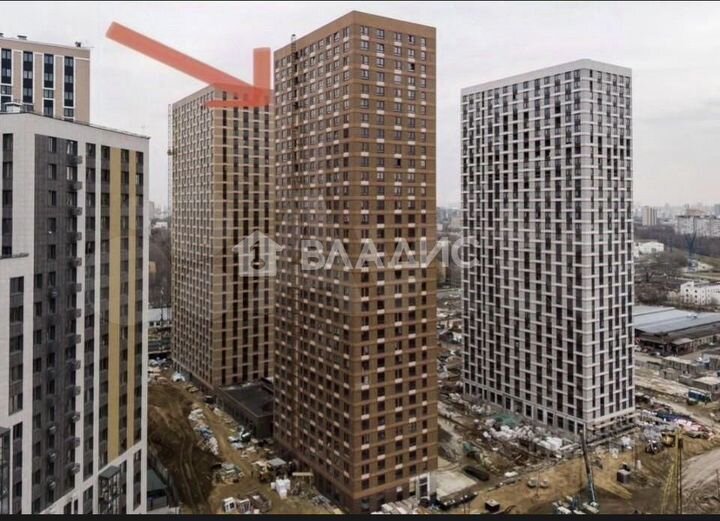 Квартира-студия, 25,7 м², 25/33 эт.