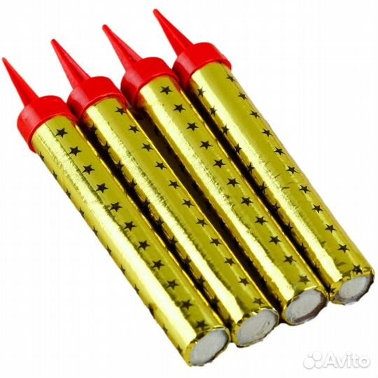 Свечи-фонтан для торта 15см 4шт