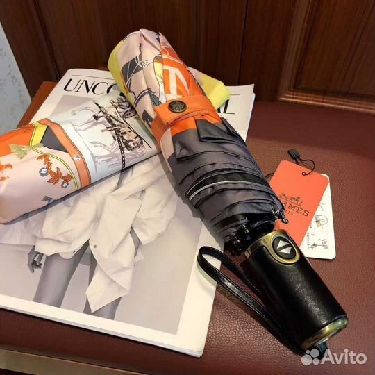 Зонт автомат Hermes оранжевый