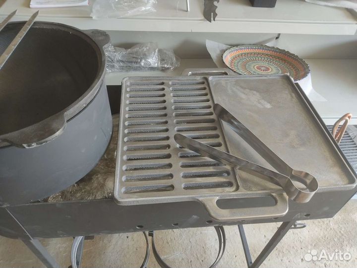 Комбо гриль решетка и противень
