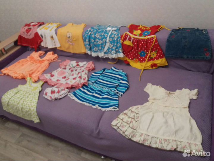 Вещи пакетом на девочку от 6 мес до 3 лет