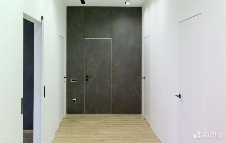 Дверь скрытая межкомнатная кромка черная 2300х700