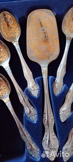 Набор столовых ложек СССР, Набор десертных ложек и