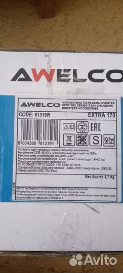 Сварочный аппарат awelco extra 170 новый