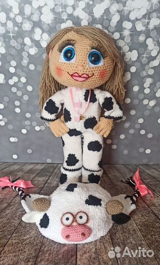 Кукла в костюме Коровки