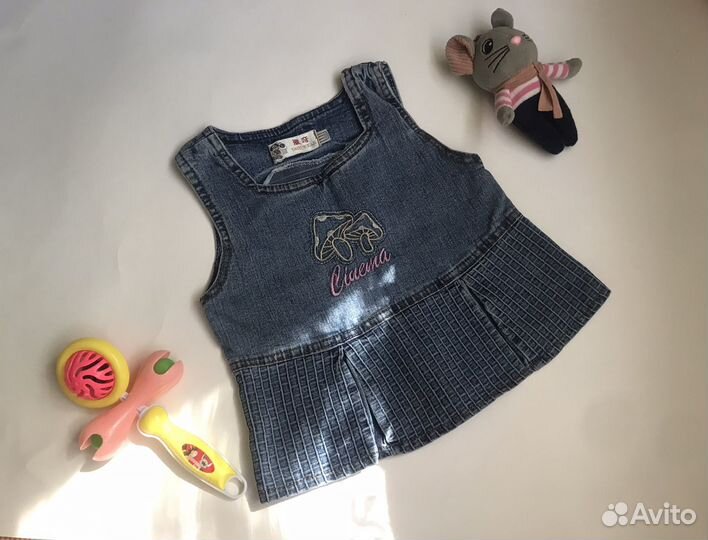 Платья 68-74 пакетом + шапочка в подарок