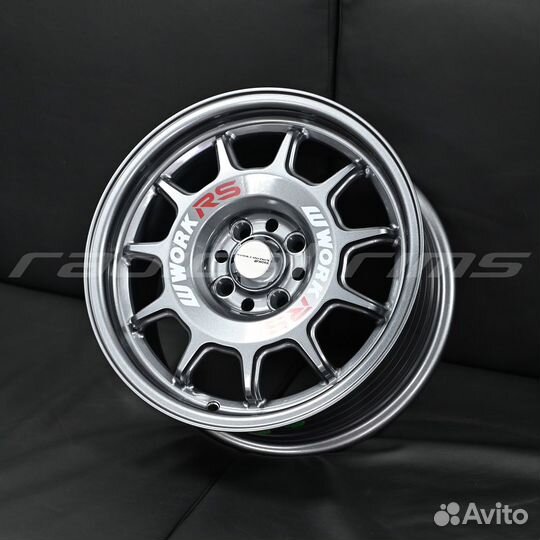 Zoomer FF63 Work RS11 15x7 4x100 Dark Gunmetal
