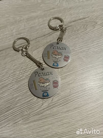 Брелок с метрикой