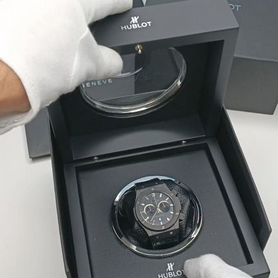 Часы Hublot all black с фирменным комплектом