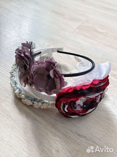 Ободок для волос ручной работы