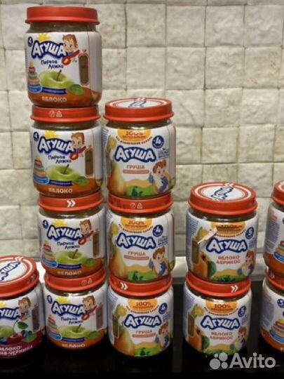 Детское пюре агуша фрукты овощи